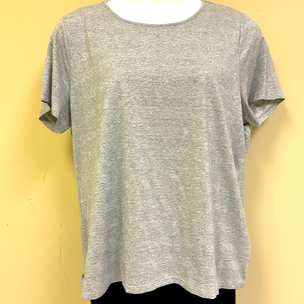 Talbots gray/silver t-shirt